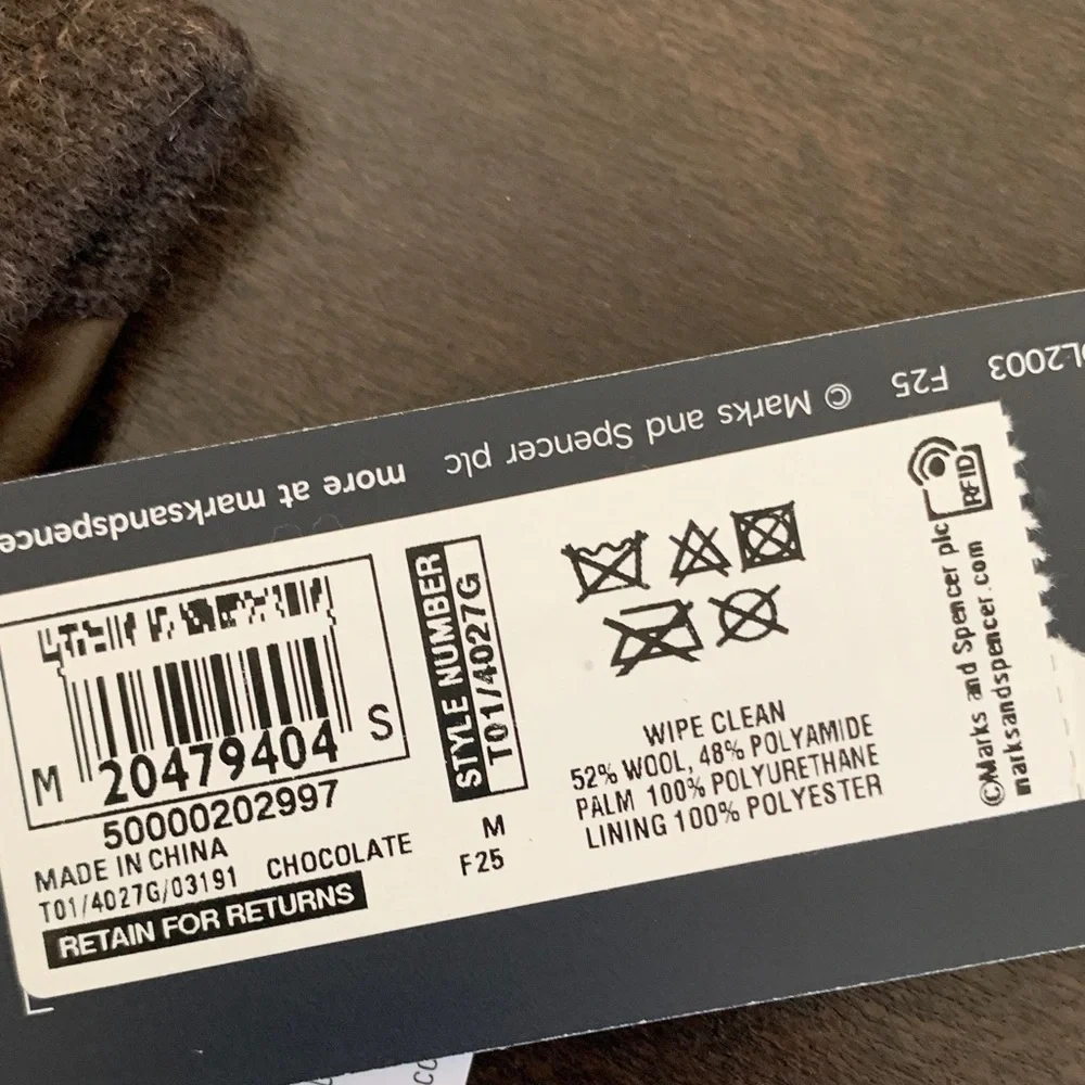 Marks & Spencer brown gloves